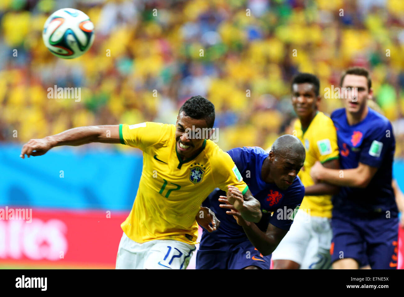 Brésil v Holland. Jouer-0ff pour la troisième place. Coupe du Monde de la FIFA, Brésil 2014. Stade National, Brasilia. 12 juillet 2014. Banque D'Images