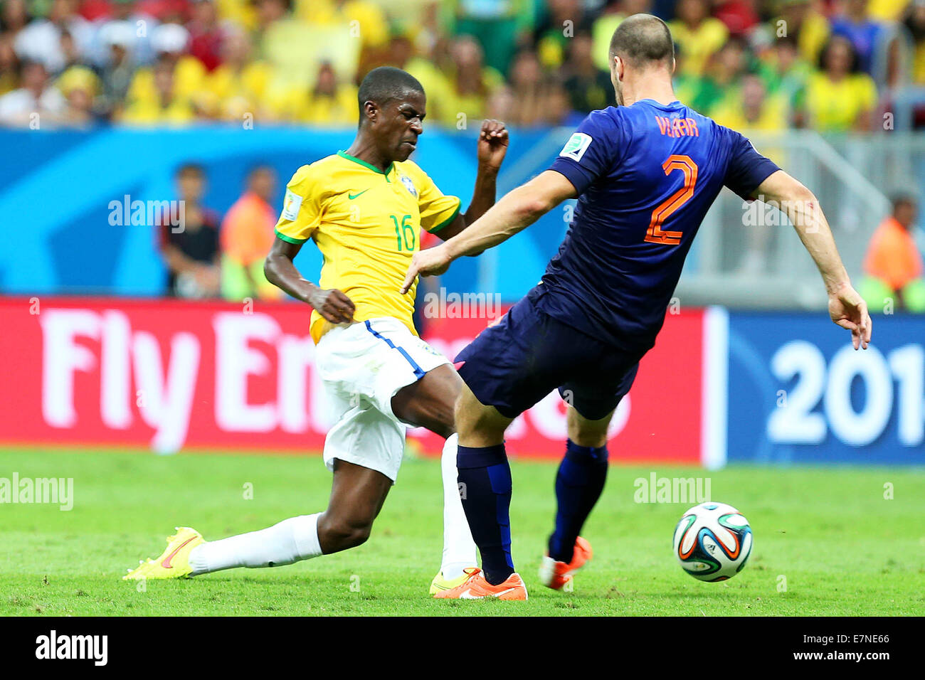 Ramires. Brésil v Holland. Jouer-0ff pour la troisième place. Coupe du Monde de la FIFA, Brésil 2014. Stade National, Brasilia. 12 juillet 2014. Banque D'Images