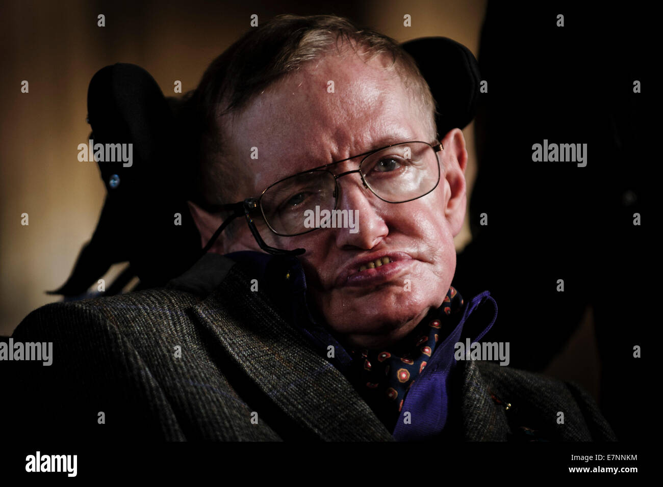 Le professeur Stephen Hawking au Premier Ministre de la biopic de sa vie, 'Hawking' Banque D'Images