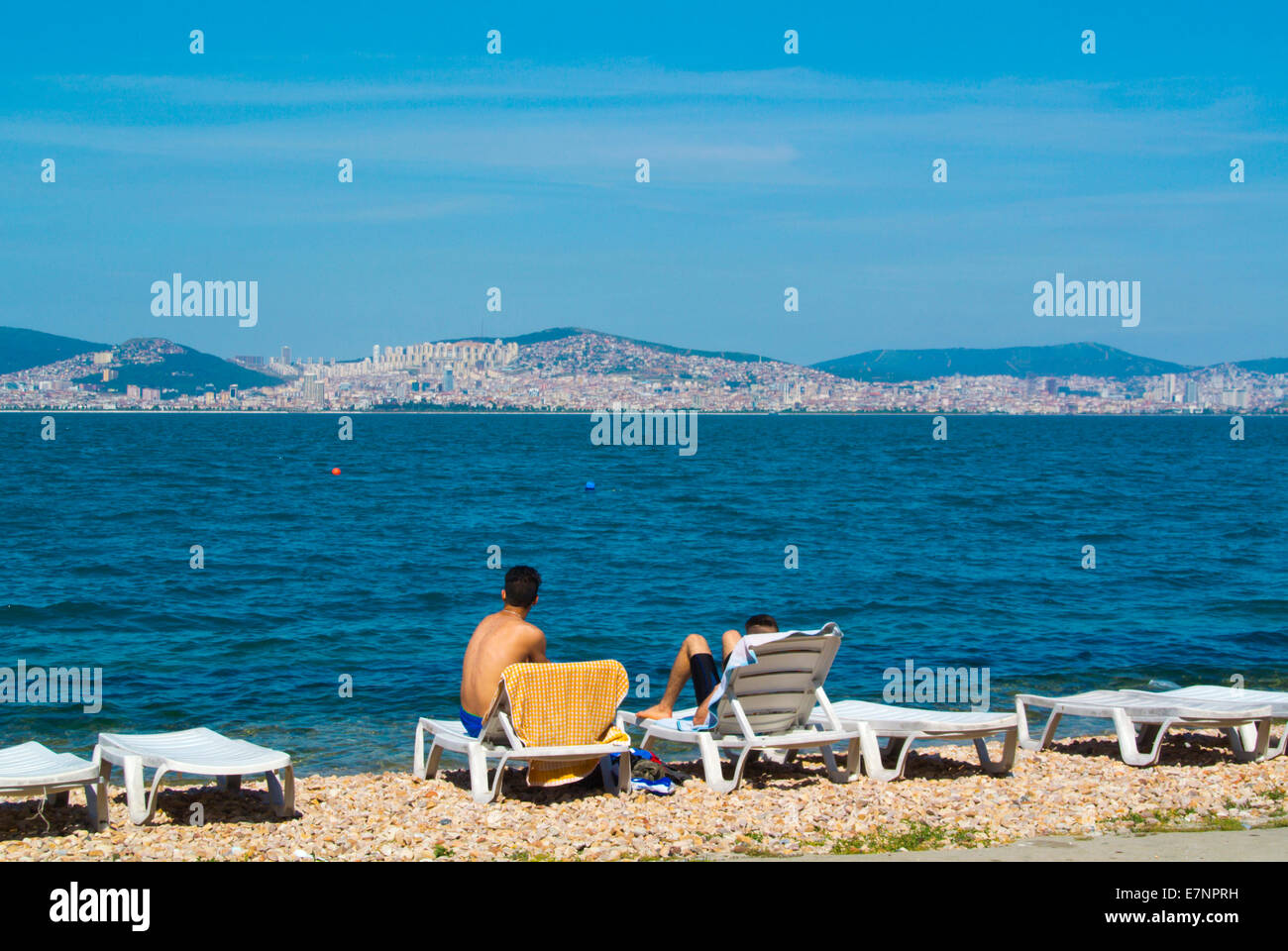 Plage Ville Kinaliada Adalar Les Princes Iles Mer De Marmara
