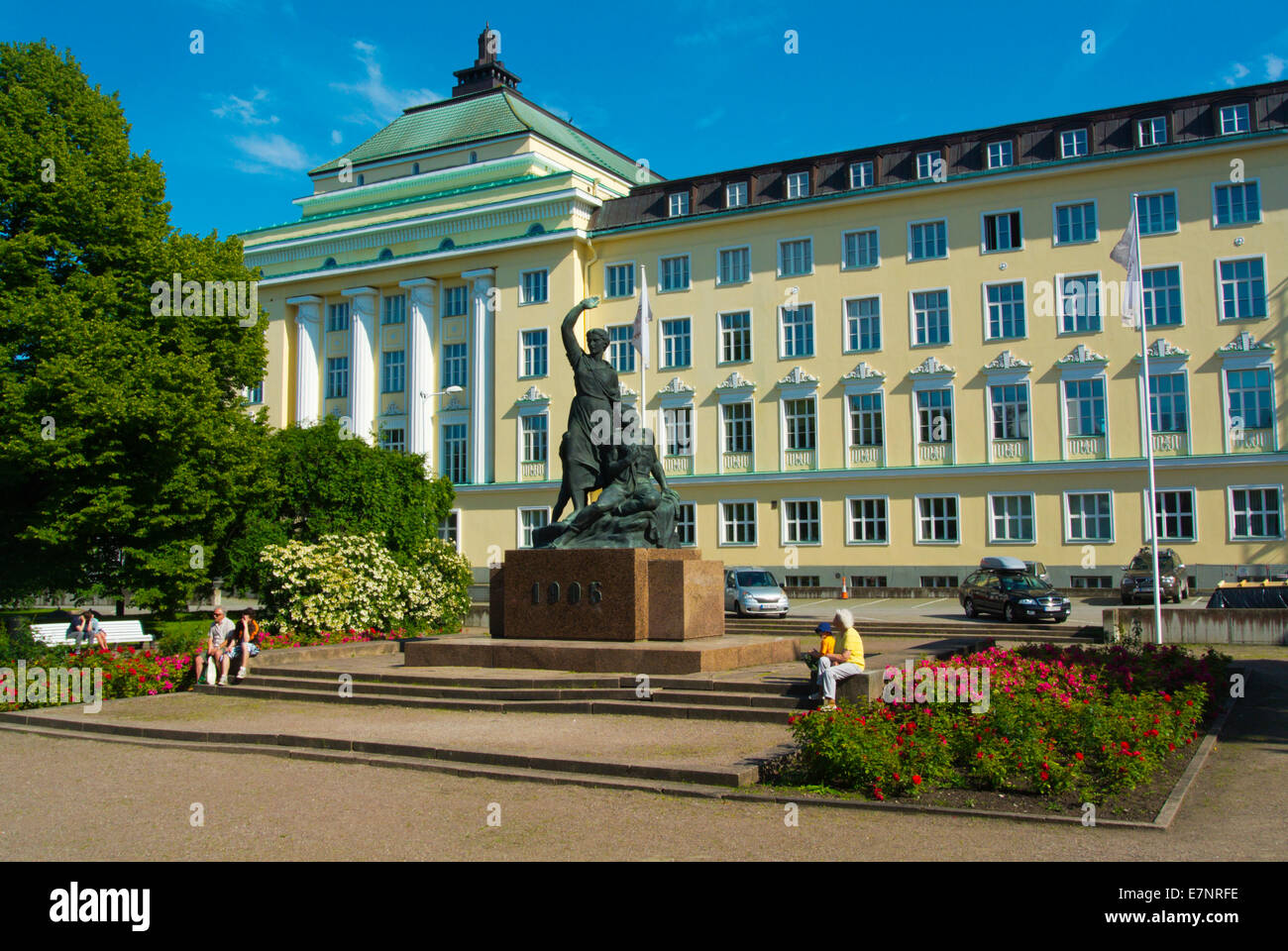 Estonian National Opera Building, Central Tallinn, Estonie, pays Baltes, Europe Banque D'Images