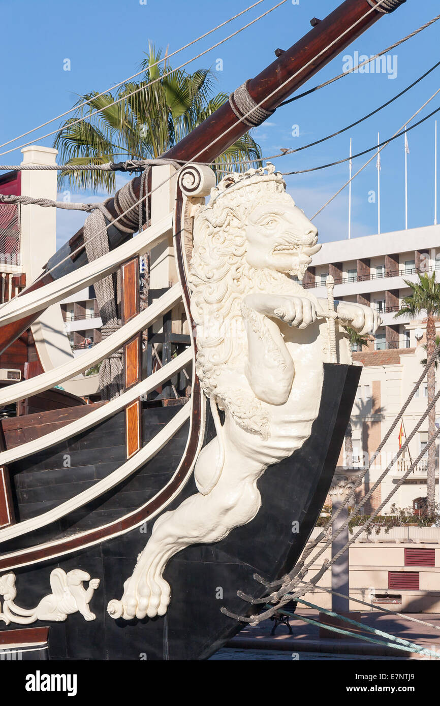 Ancien navire détail Banque D'Images