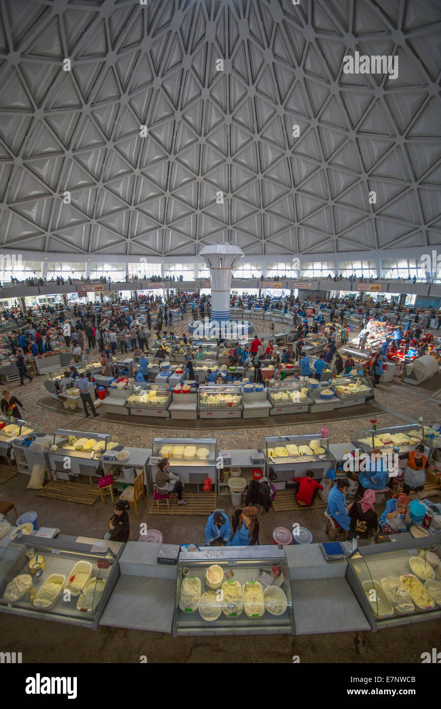 Complexe, Tachkent, ville, l'Ouzbékistan, en Asie centrale, en Asie, l'architecture, big, chorsu, Dome, célèbre, marché, ronde, stands, tourist Banque D'Images Complexe, Tachkent, ville, l'Ouzbékistan, en Asie centrale, en Asie, l'architecture, big, chorsu, Dome, célèbre, marché, ronde, stands, tourist Banque D'Images