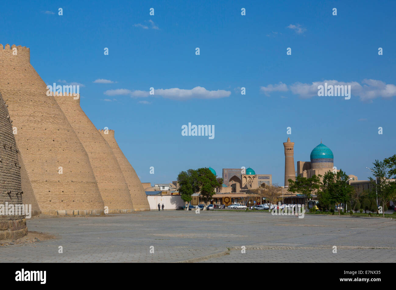 Patrimoine mondial, Arche, forteresse, Boukhara, Ouzbékistan, Kalon, l'Asie centrale, d'Asie, l'architecture, le bastion, ville, forteresse, histoire, m Banque D'Images