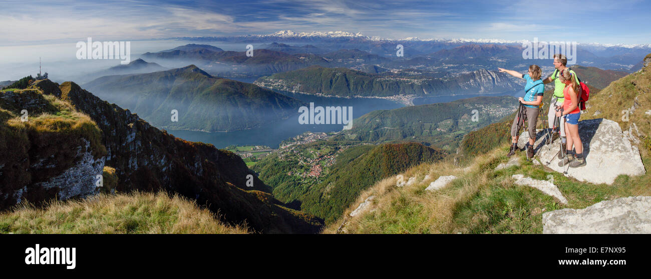 Tessin, la marche, la randonnée, le Monte Generoso, le lac de Lugano, la  chaîne alpine, automne, canton du Tessin, en Suisse méridionale, sentier,  marche Photo Stock - Alamy