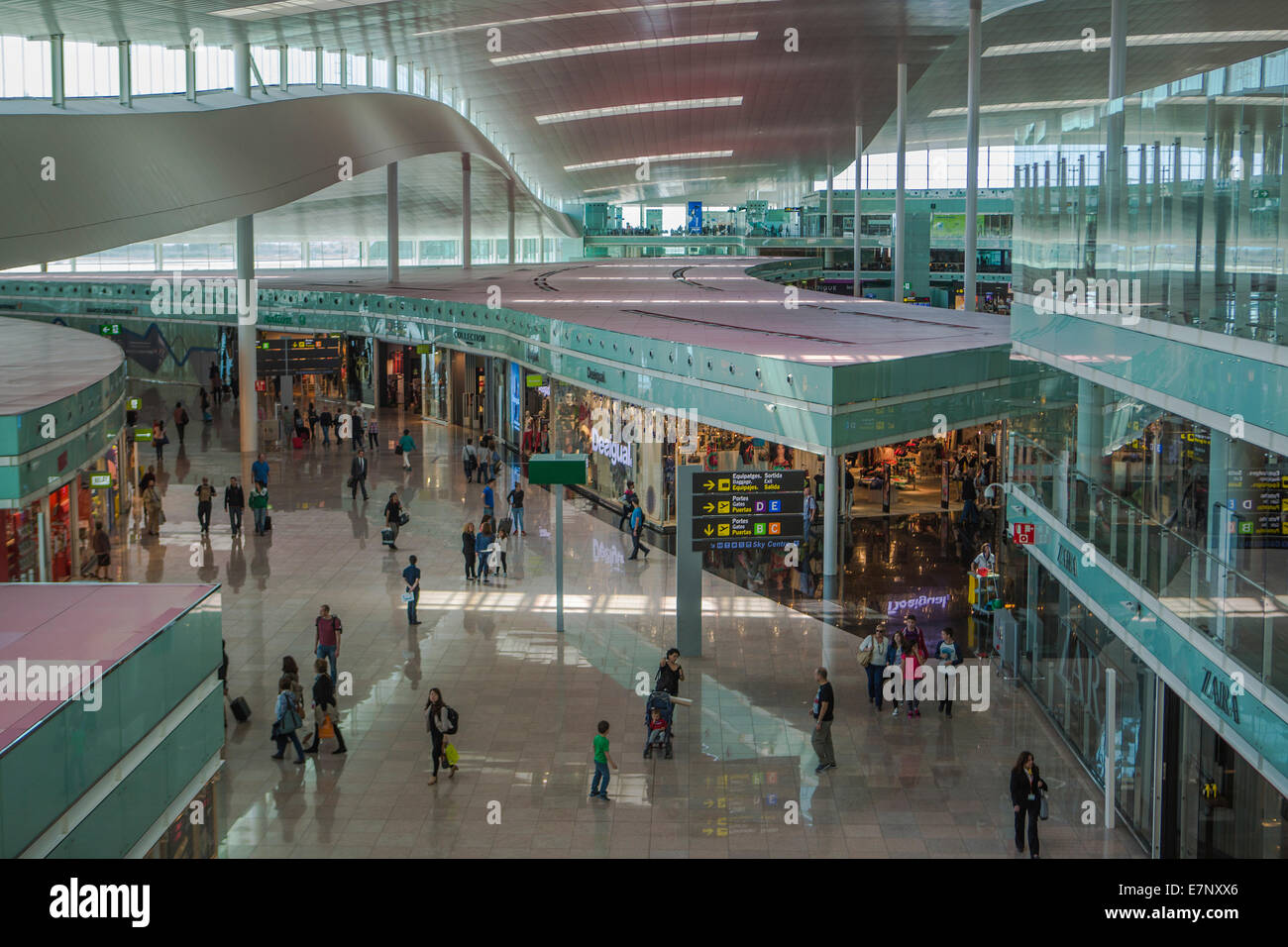 L'aéroport, Barcelone, Catalogne, Espagne, Europe, ville, Terminal, à l