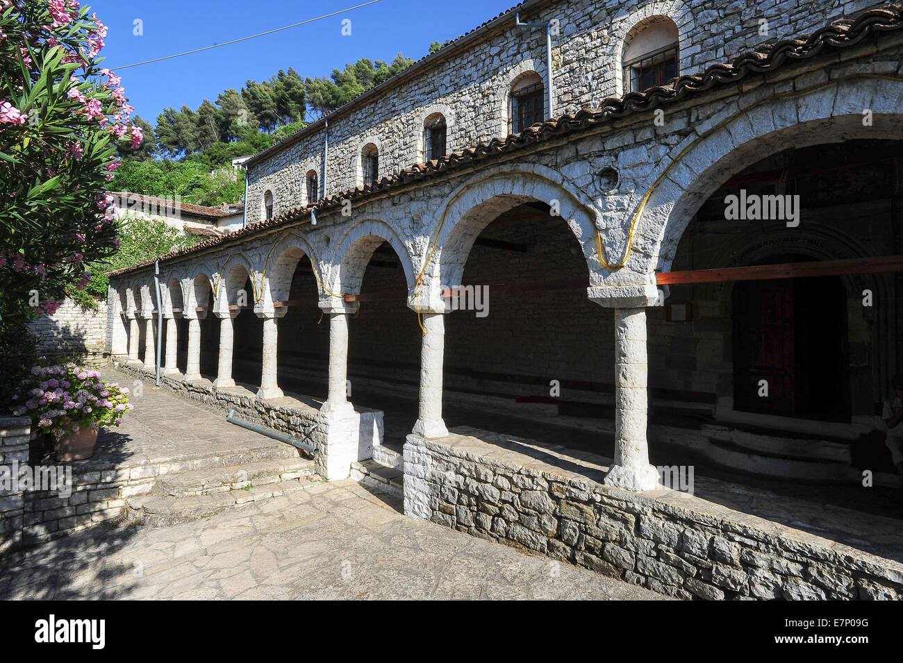 L'Albanie, l'albanais, l'architecture, l'art, l'attraction, Balkans, Berat, Berati, bâtiment, bâtiments, byzantine, l'église, de la culture, de l'E Banque D'Images