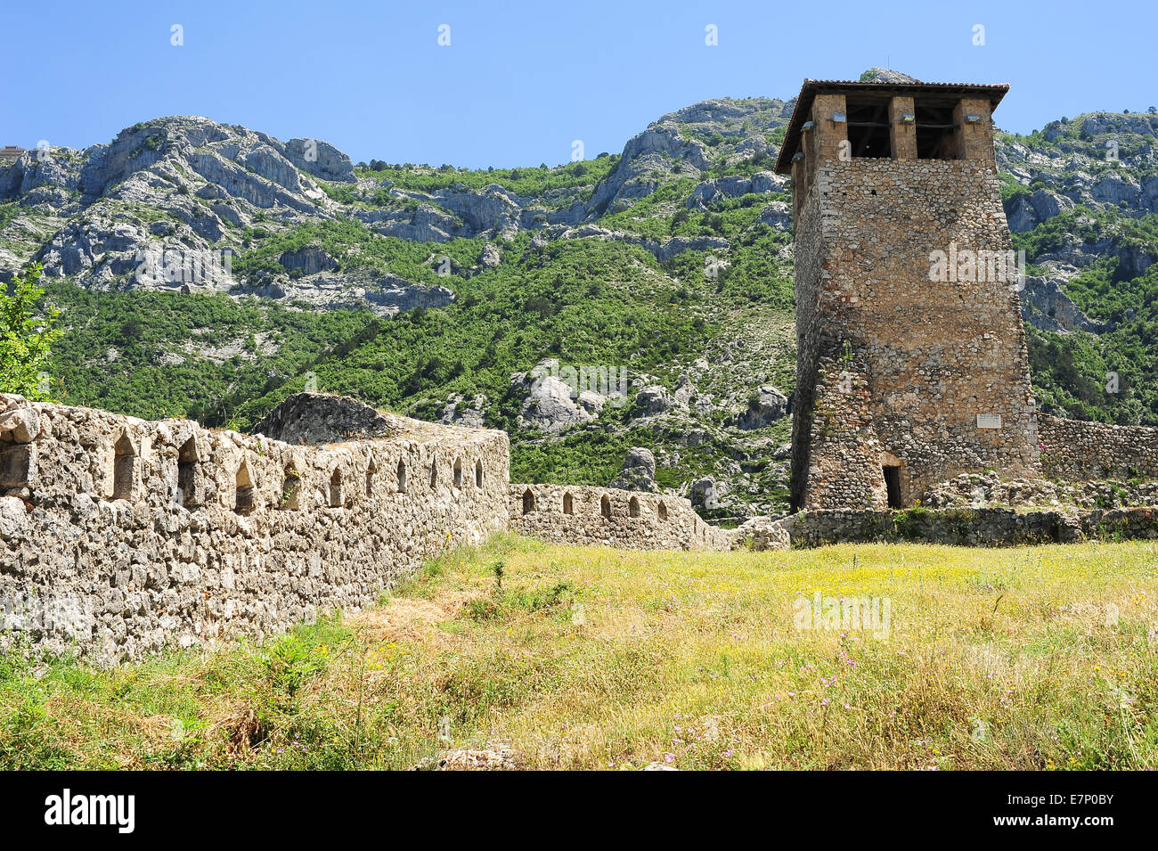 L'Albanie, site archéologique, Balkans, église, citadelle, Moyen-Orient, Europe, forteresse, histoire, vacances, kruja, paysage, musée, natu Banque D'Images