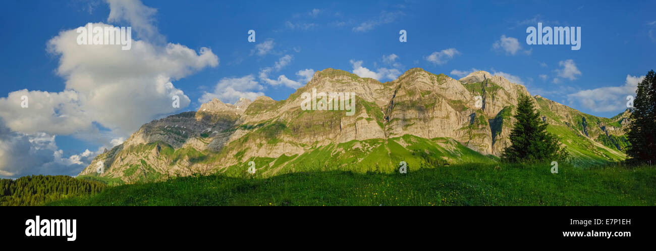 L'Alpstein, l'Alpstein, Säntisgipfel, Alpes, montagne, montagnes, canton Appenzell Rhodes-Extérieures,,, l'Alpstein, Säntis, Schwägalp, Suisse Banque D'Images