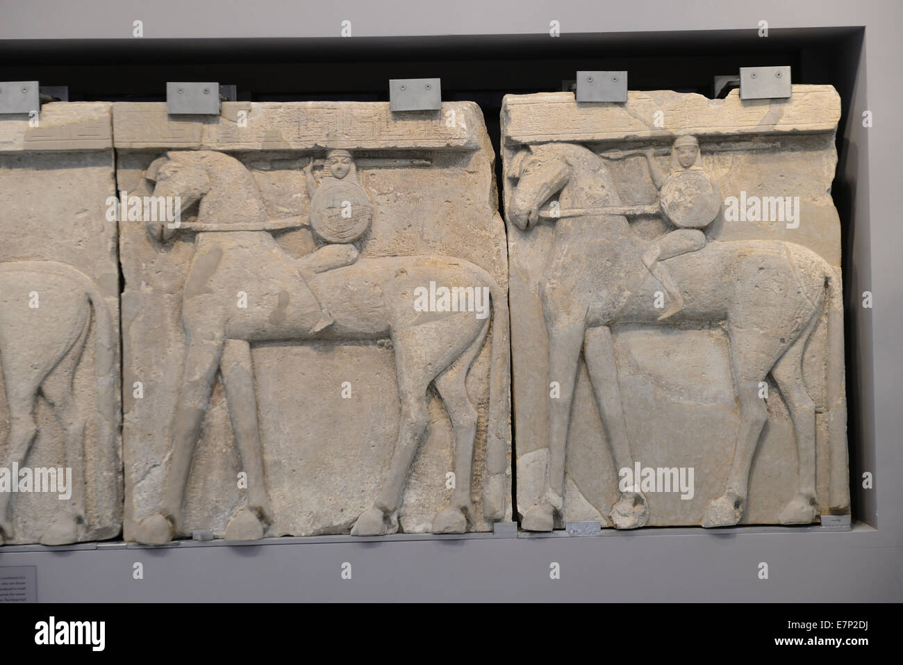 L'Europe, grèce, grec, la Crète, la Méditerranée, l'île, Héraklion Iraklio, Musée Archéologique, Musée, art, les chevaux Banque D'Images