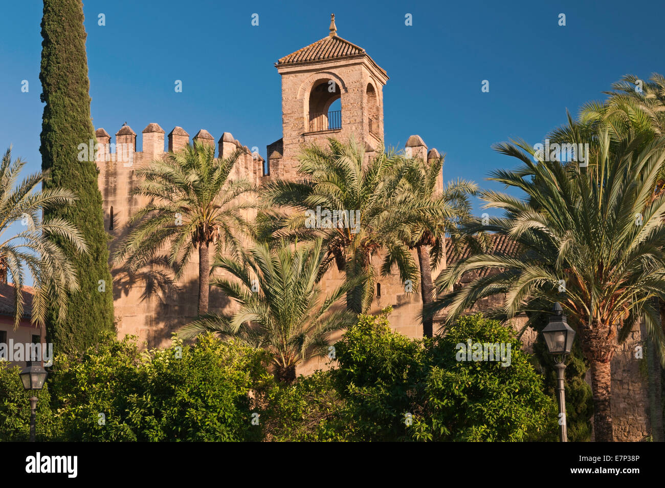 L'Alcazar Cordoba Andalousie Espagne Banque D'Images