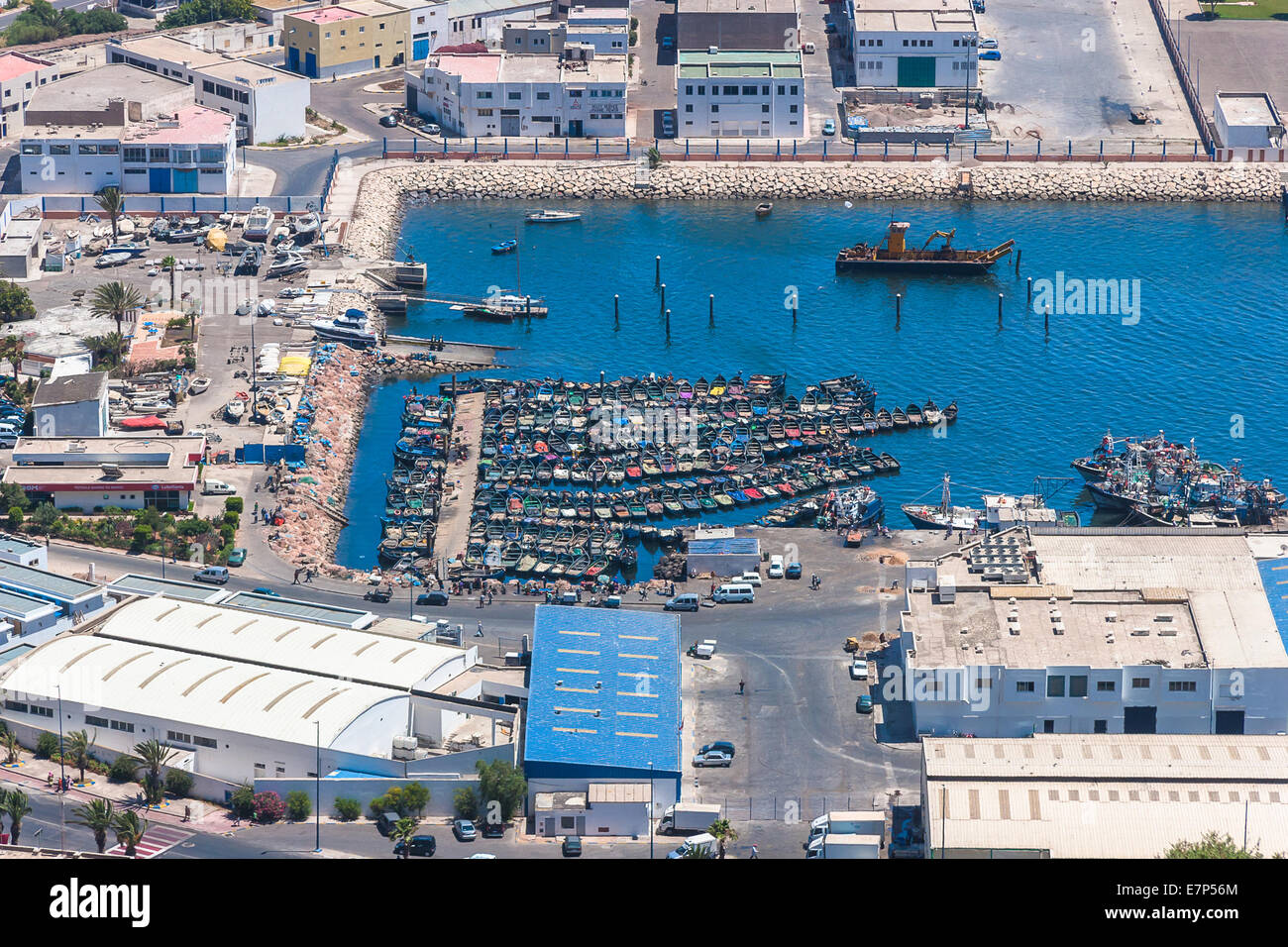 Port d'Agadir, Maroc Banque D'Images