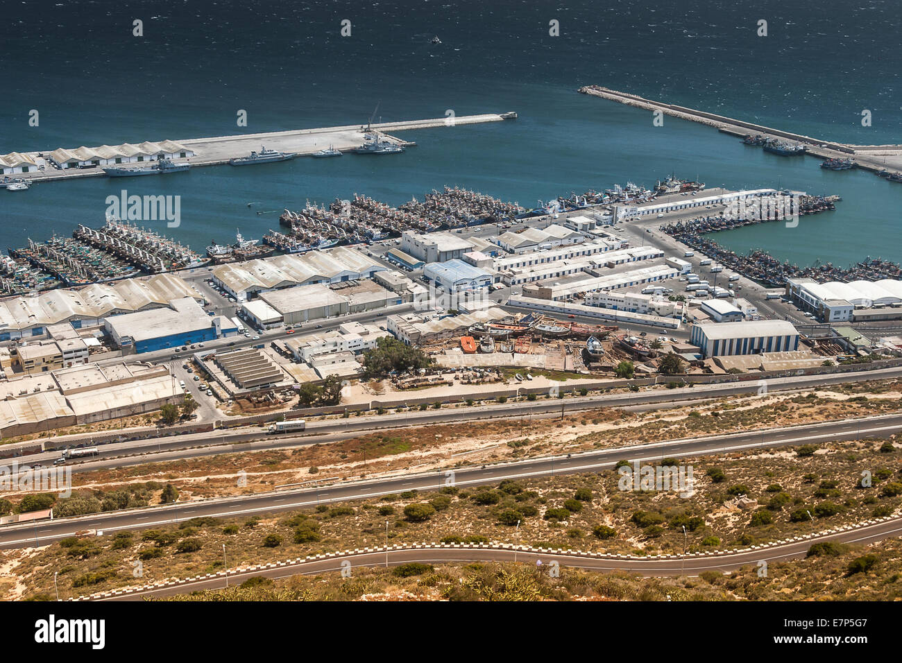 Port d'Agadir, Maroc Banque D'Images