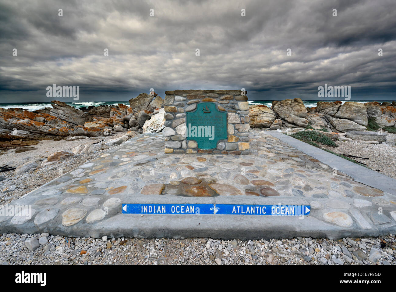 L'Afrique du Sud, Cape Agulhas, la plus méridionale de l'Afrique Banque D'Images