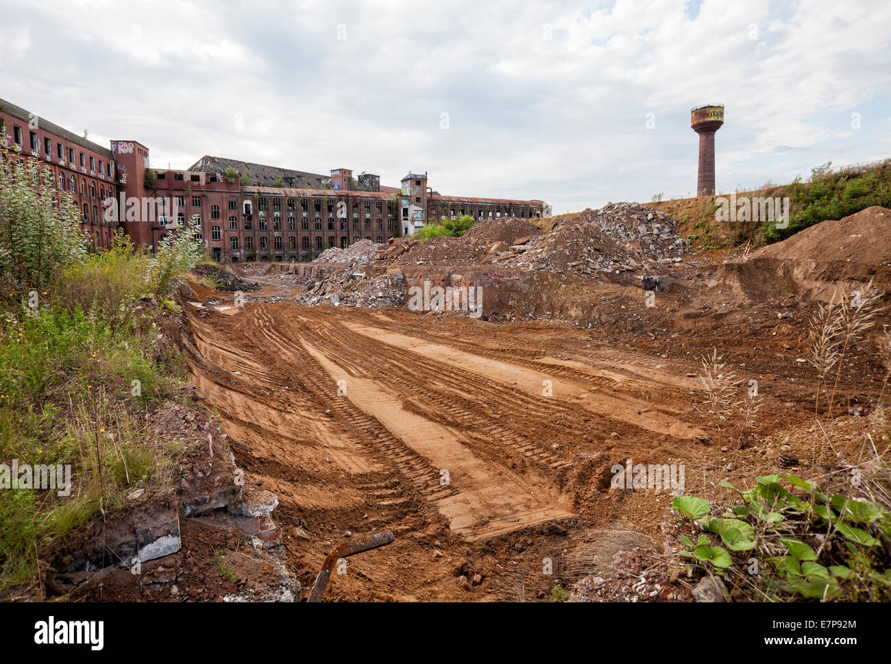 Les friches industrielles depuis 1999, Hannoversche Gummiwerke Excelsior, Continental AG, plus léger, Hanovre, Basse-Saxe, Allemagne, UNION EUROPÉENNE Banque D'Images