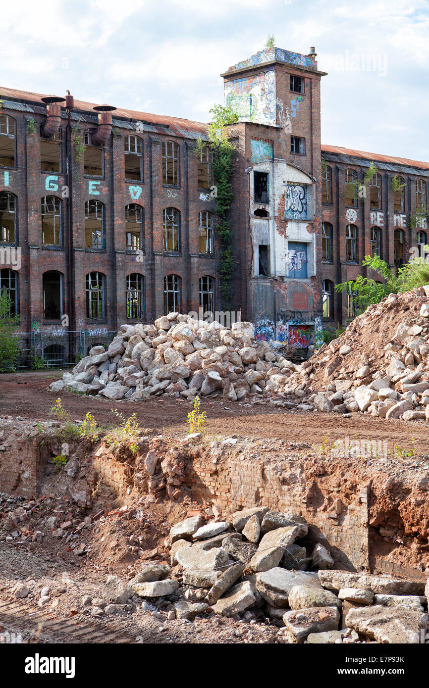 Les friches industrielles depuis 1999, Hannoversche Gummiwerke Excelsior, Continental AG, plus léger, Hanovre, Basse-Saxe, Allemagne, UNION EUROPÉENNE Banque D'Images