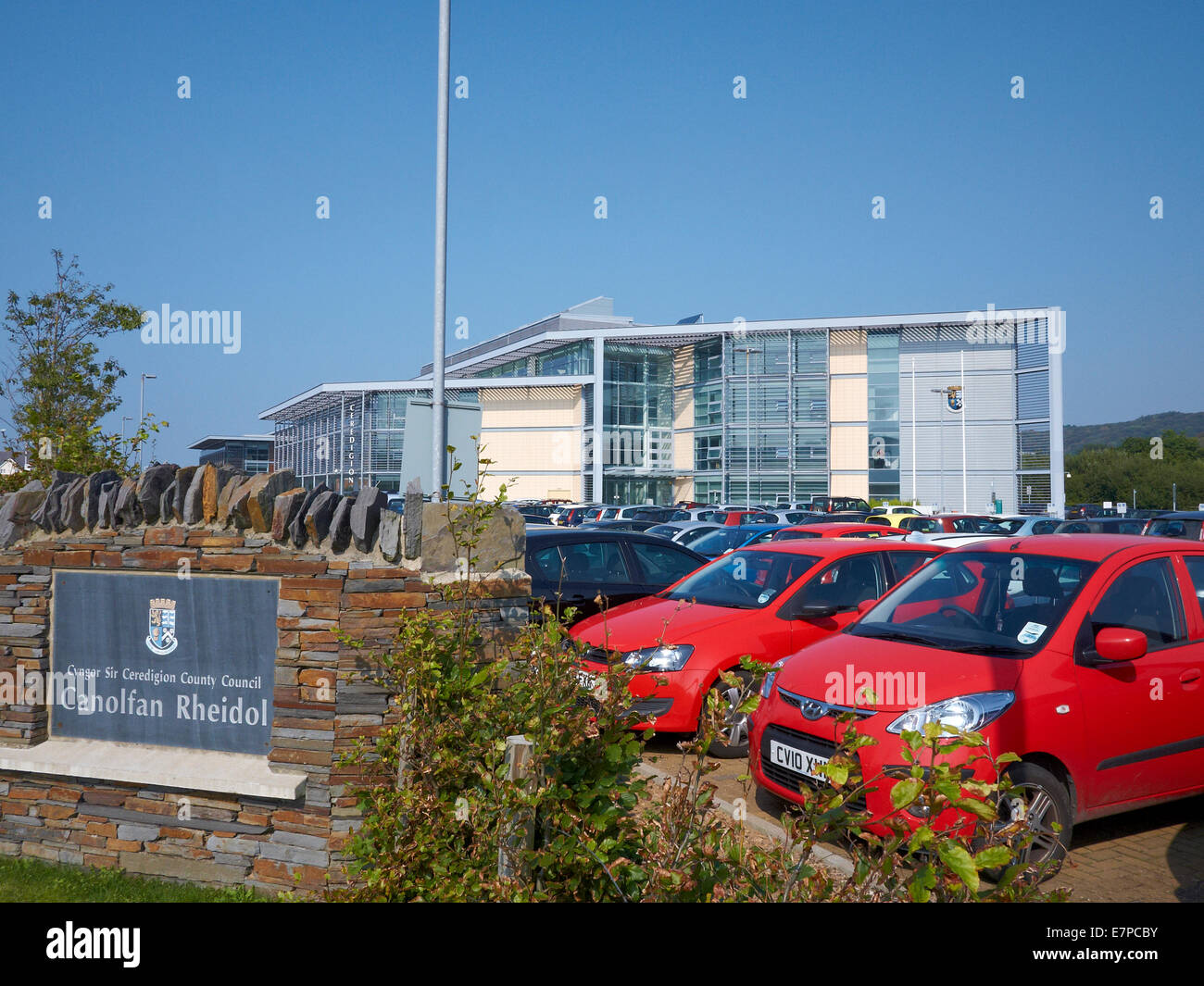 Bureau du Conseil de comté de Ceredigion à Aberystwyth Wales UK Banque D'Images