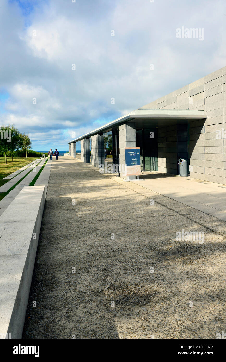 Visitor Center du cimetière américain de Normandie France Colleville sur Mer FR Europe WWII Banque D'Images