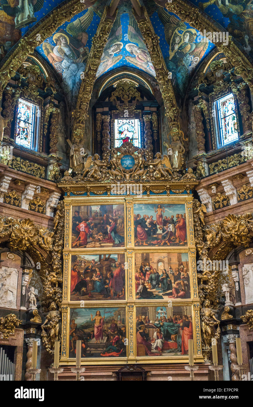 L'espagne, Valence, intérieur de la cathédrale Santa Iglesia Banque D'Images