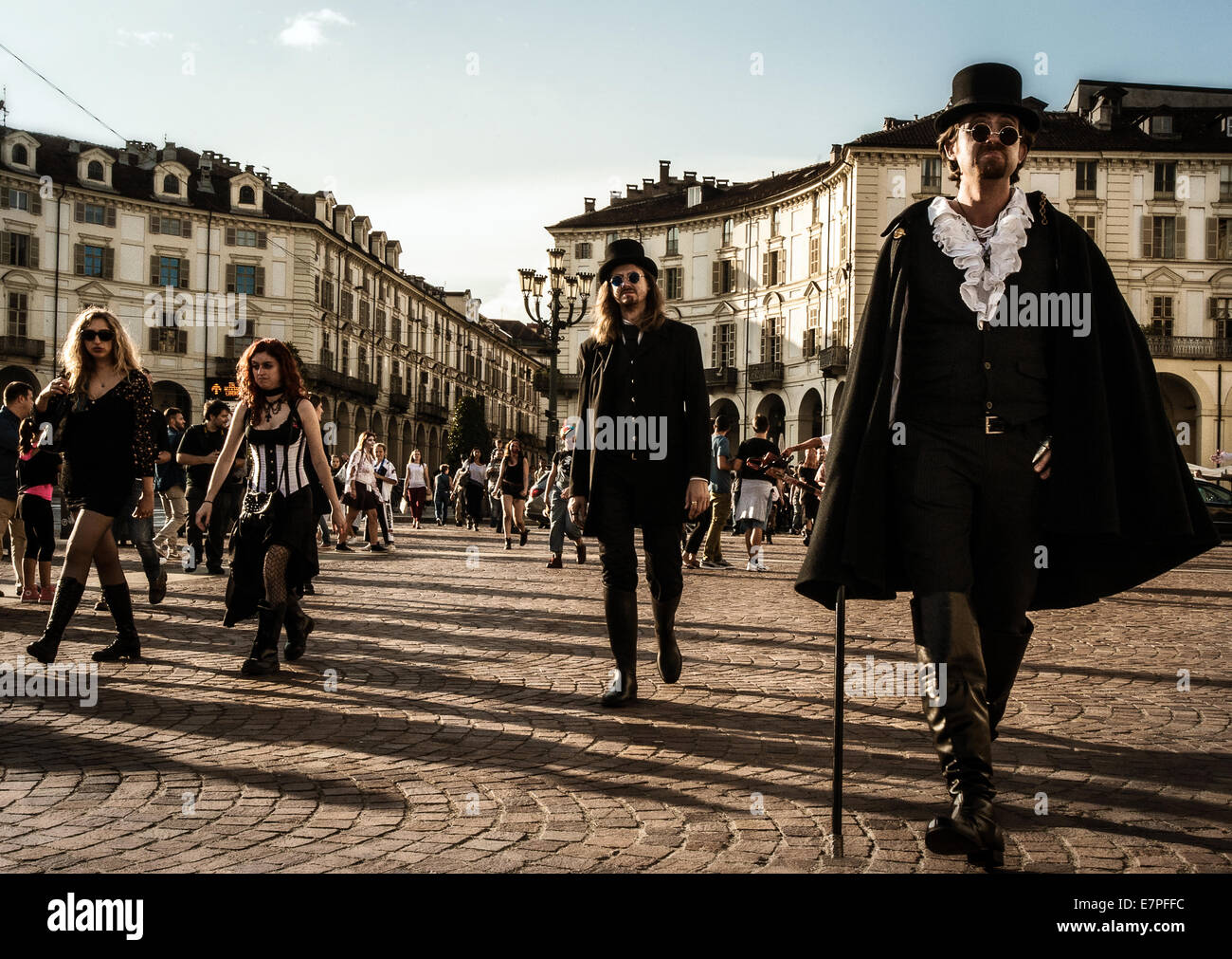 Turin, Italie. Sep 21, 2014. Zombie Walk à Turin, Italie. Credit : Realy Easy Star/Alamy Live News Banque D'Images