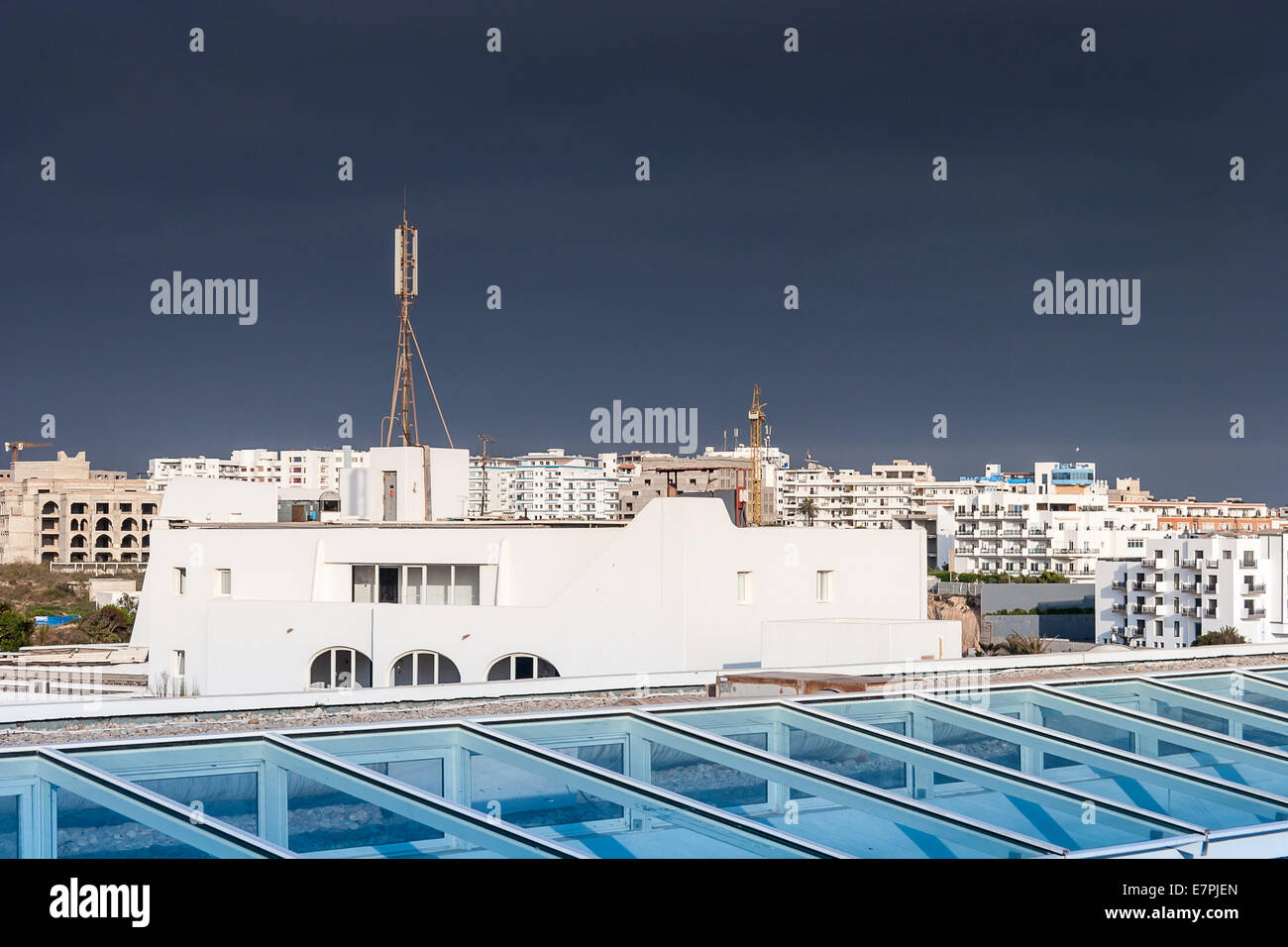 Vue sur la ville d'Agadir, Maroc Banque D'Images