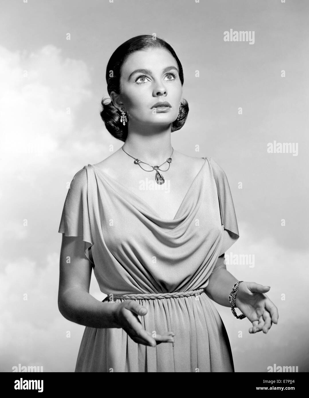 JEAN SIMMONS (1929-2010) UK Film et comédienne sur 1960 Banque D'Images