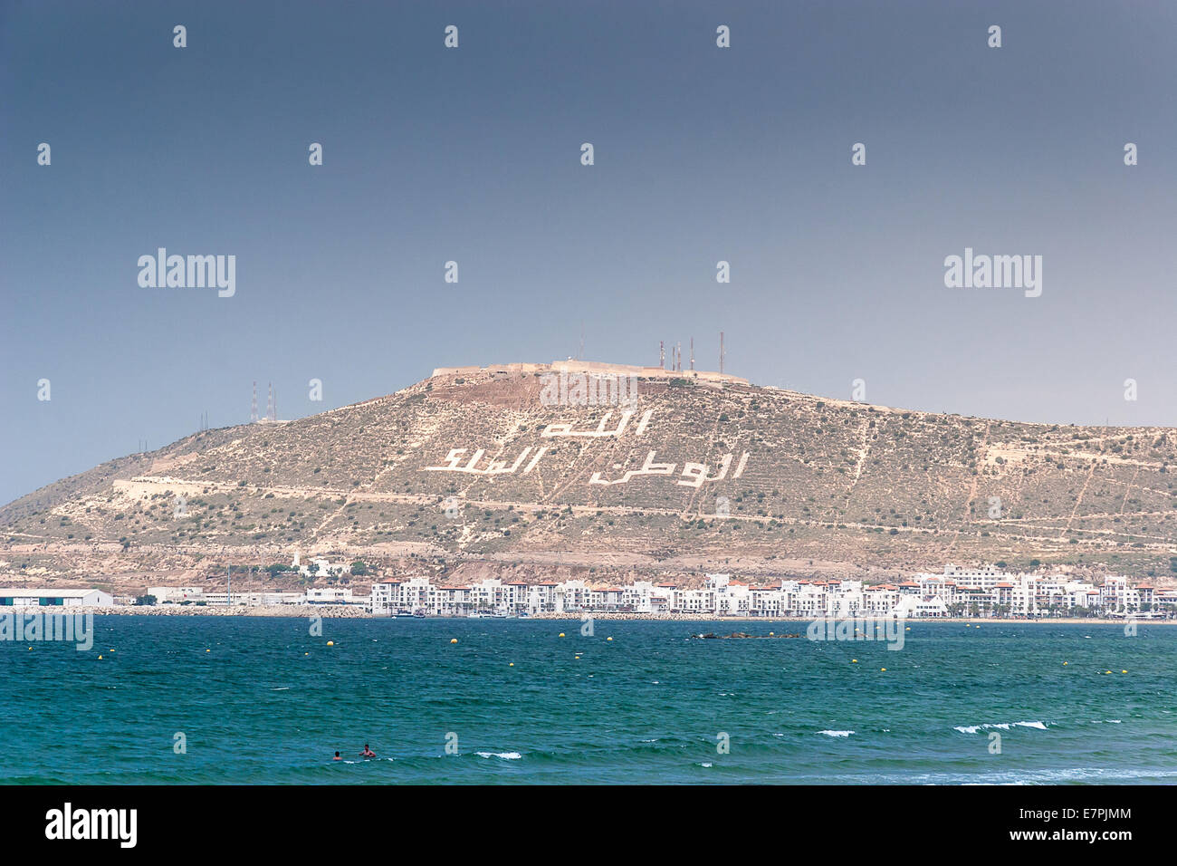 La Casbah à jours de l'été, Agadir, Maroc Banque D'Images