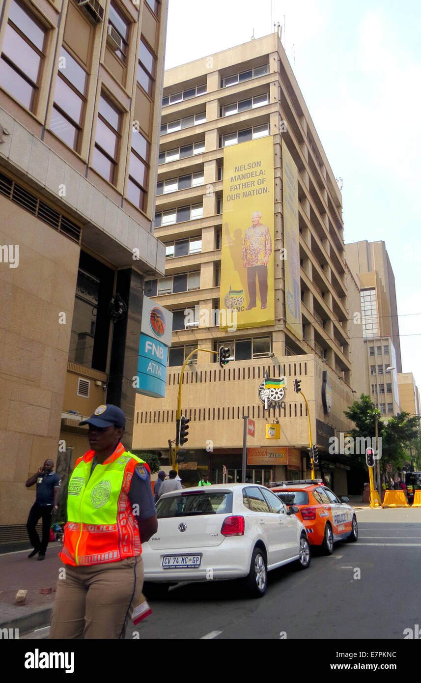 L'ANC (Congrès national africain) siège à Luthuli House, 54 rue de la Sauer, Johannesburg. Photo Tony Gale Banque D'Images