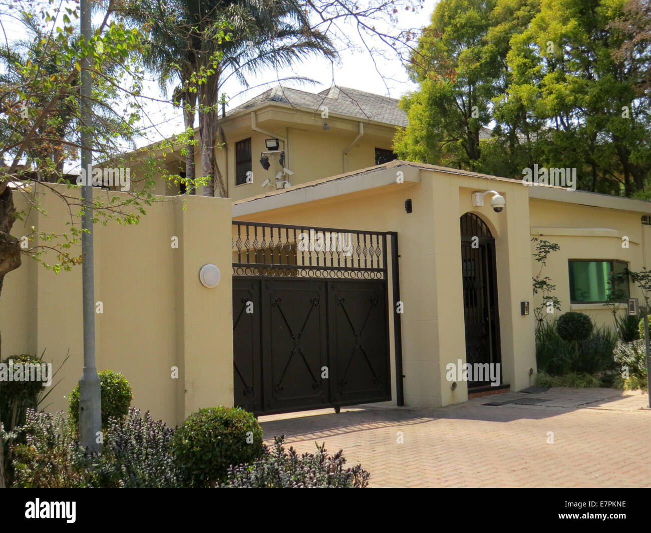 La maison de Nelson Mandela à Houghton, Johannesburg, où il est mort le