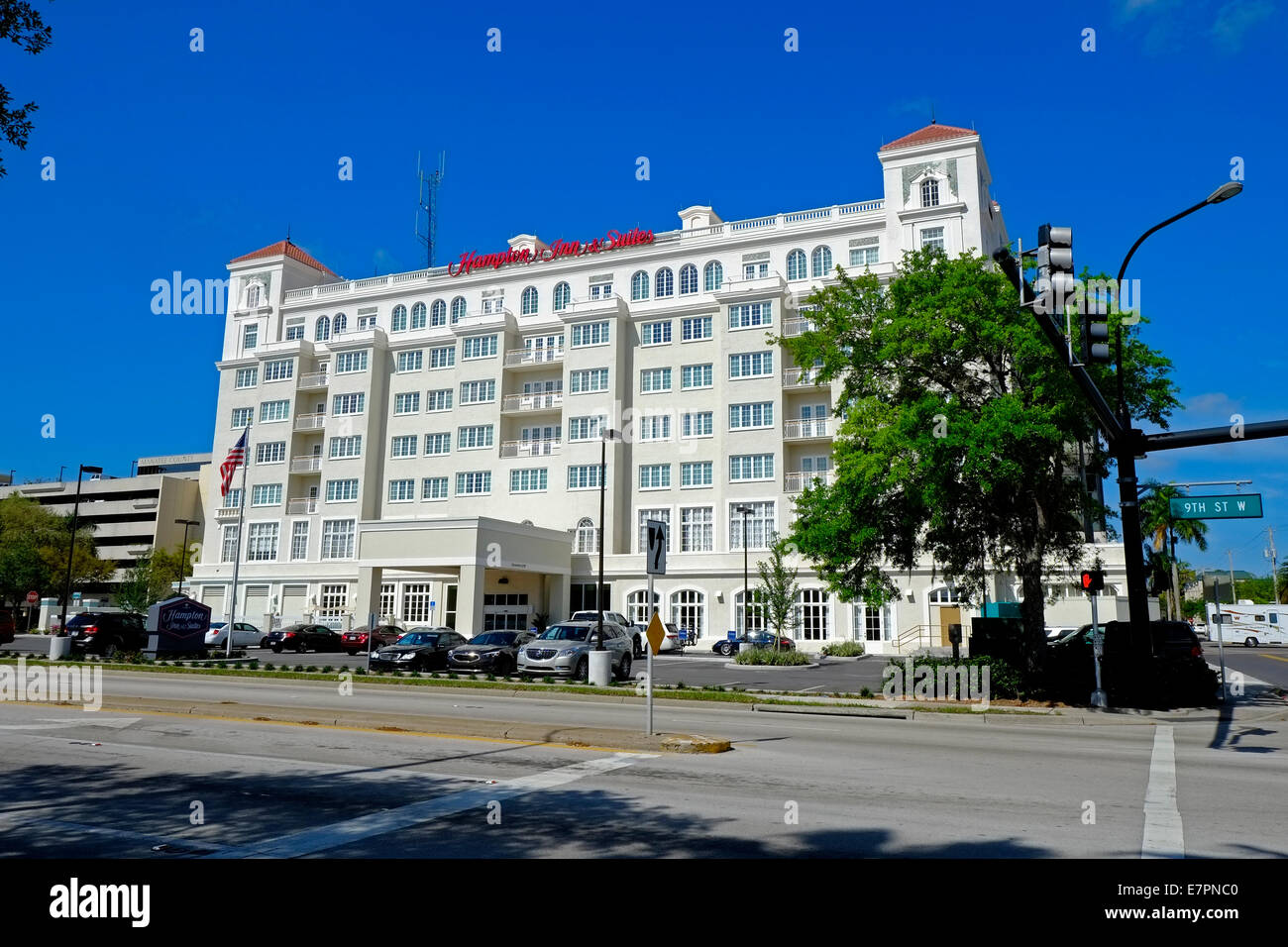 Hôtel historique restauré Bradenton FL Floride Banque D'Images