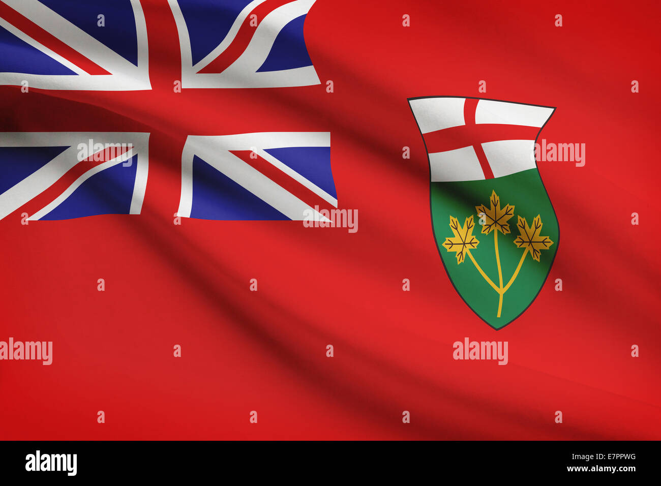 Drapeaux des provinces canadiennes de l'Ontario - série Photo Stock - Alamy