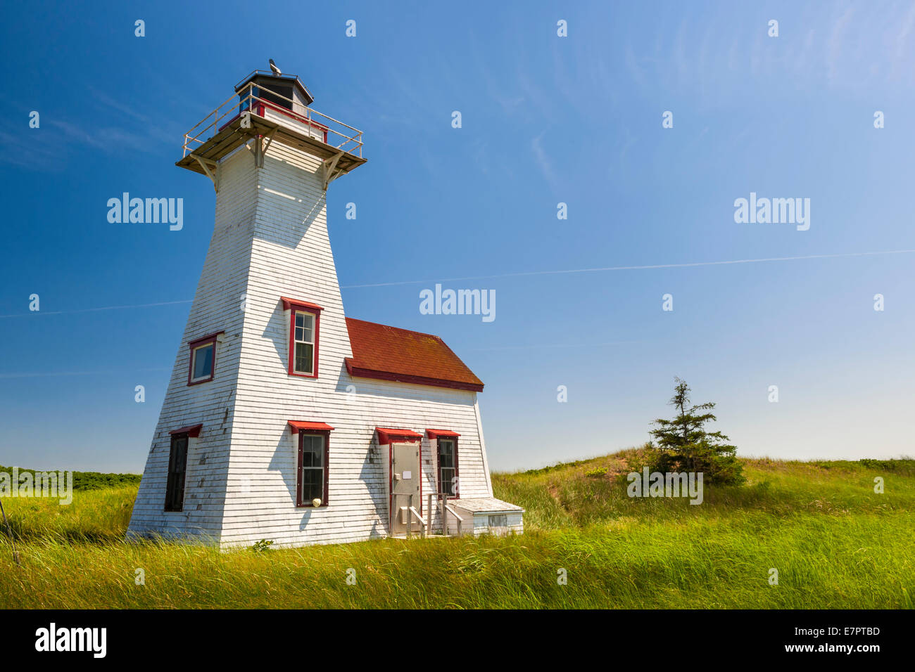 Nouvelle gamme phare arrière de Londres dans le comté de Queens, Prince Edward Island, Canada Banque D'Images