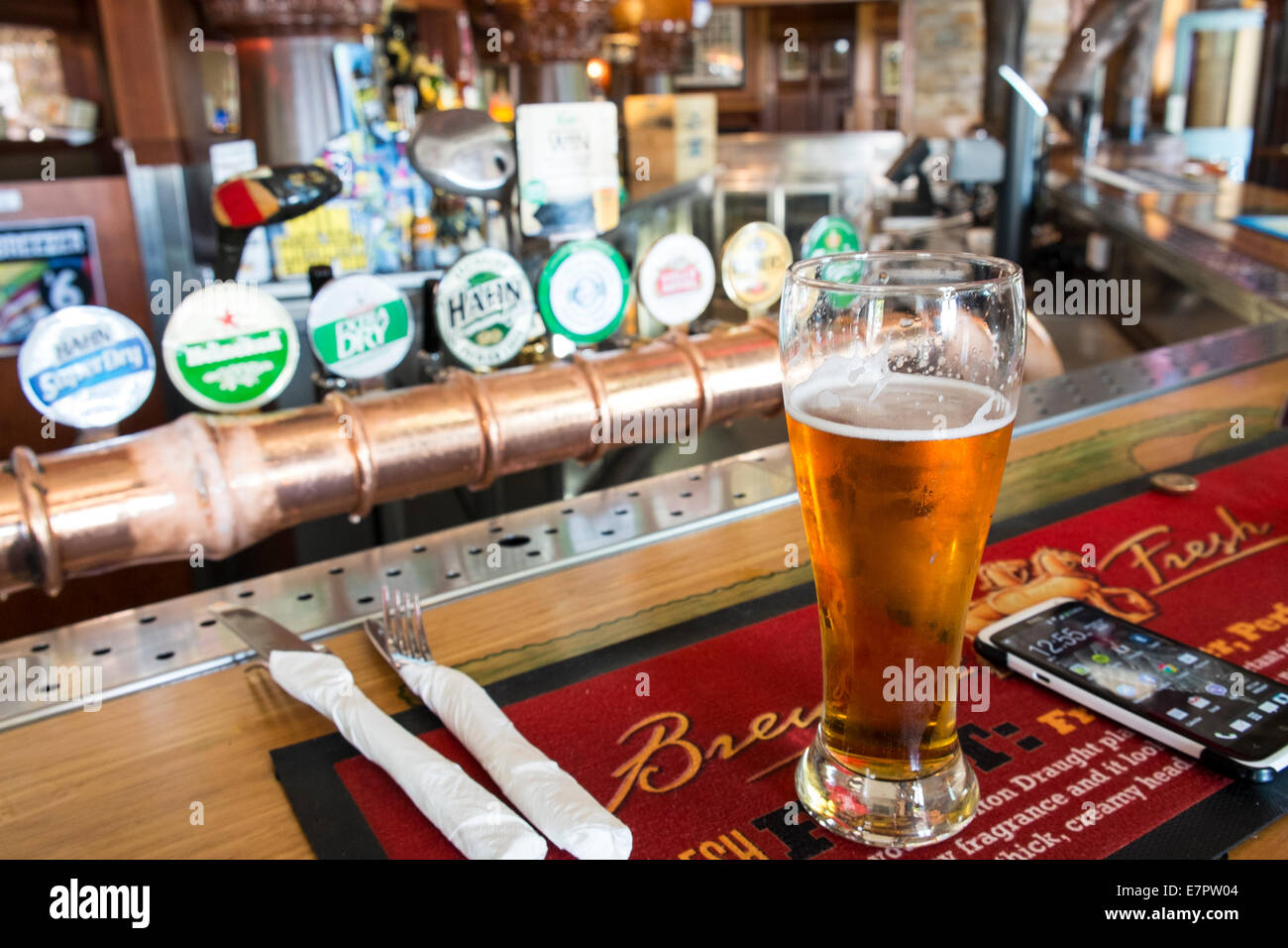 Le bar avant de la Touchez Inn, dans le sud de l'Australie. Banque D'Images