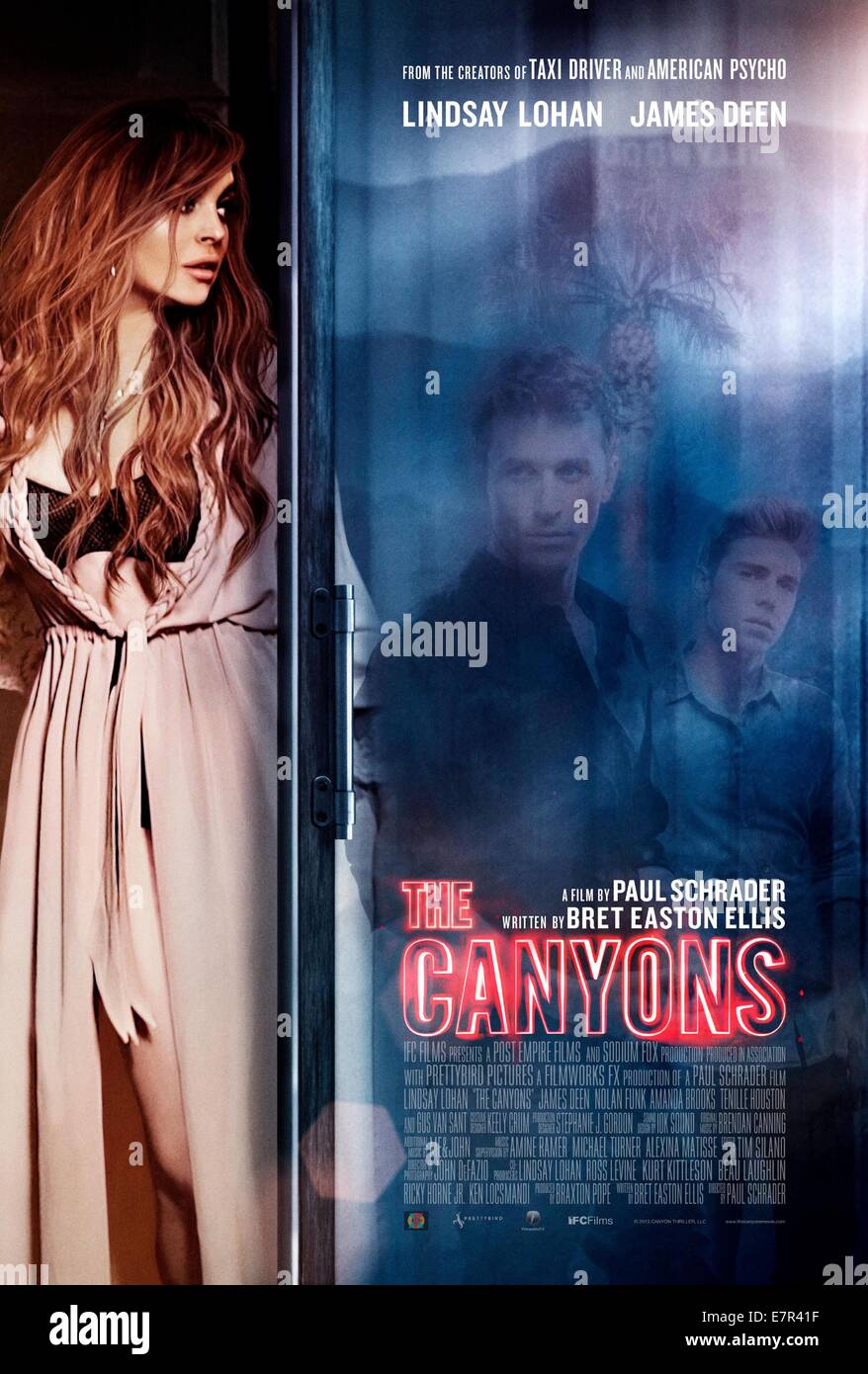 Les canyons Année : 2013 USA Réalisateur : Paul Schrader Lindsey Lohan affiche de film (USA) Banque D'Images