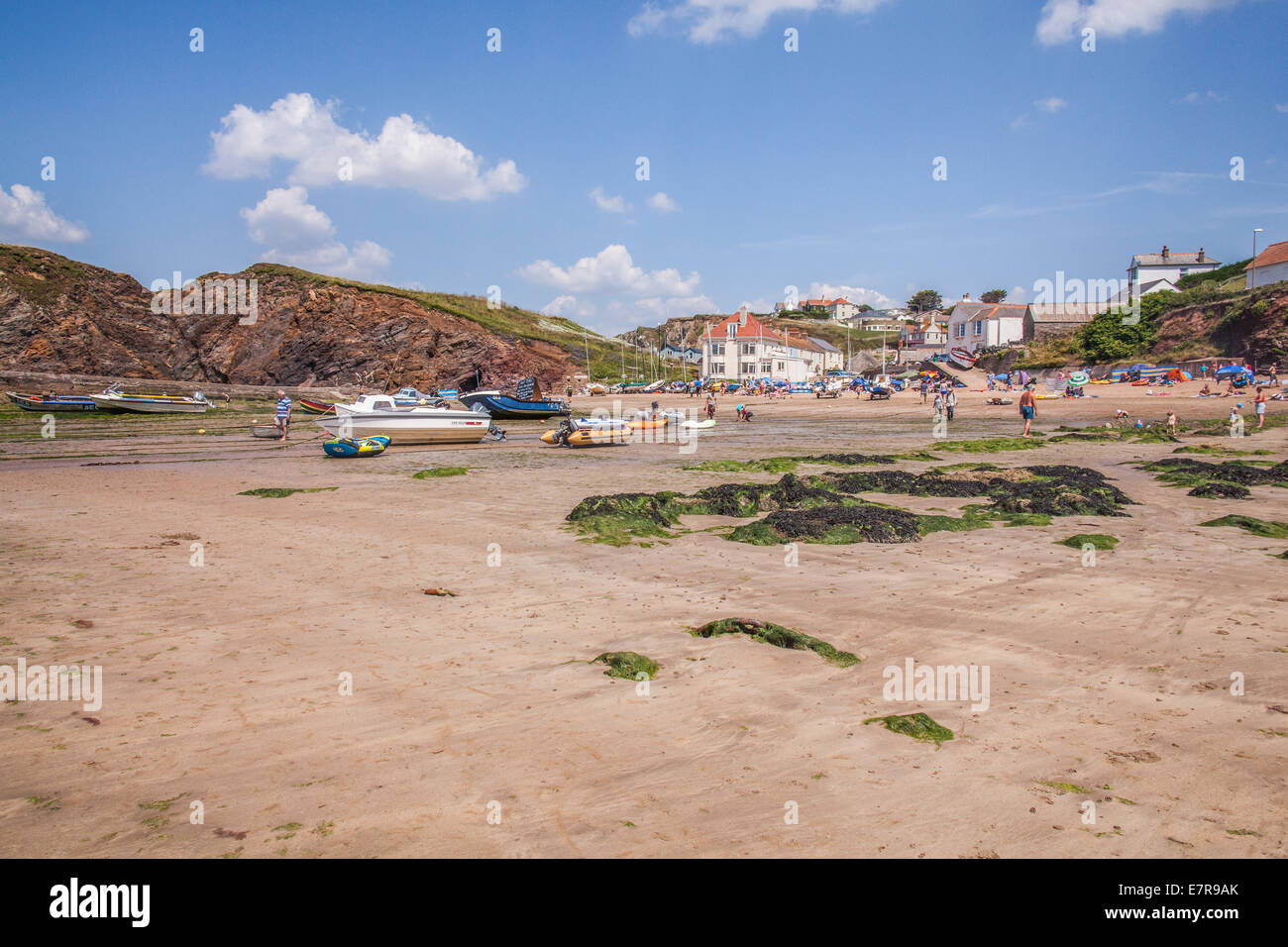 Hope Cove Harbour, dans le sud du Devon, Angleterre, Royaume-Uni. Banque D'Images