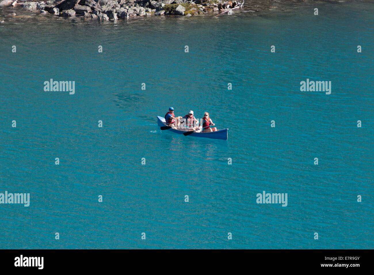 Le Lac Moraine Banff National Park Alberta Canada Banque D'Images