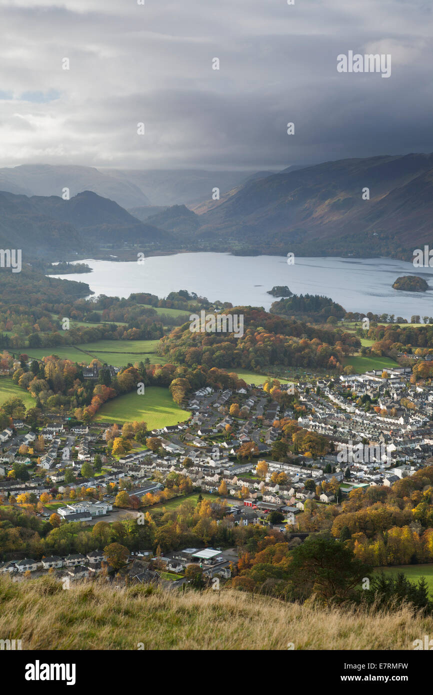 Keswick, Derwent Water & Latrigg de Borrowdale, Lake District, Cumbria, Royaume-Uni Banque D'Images