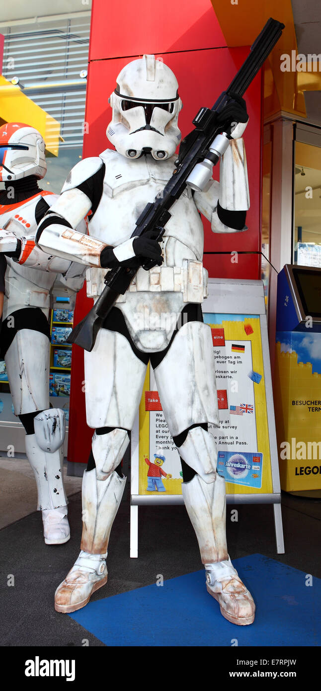 Star Wars Stormtroopers de la 501ème Légion, garnison allemande, Legoland Allemagne, 6 juin 2011. Banque D'Images