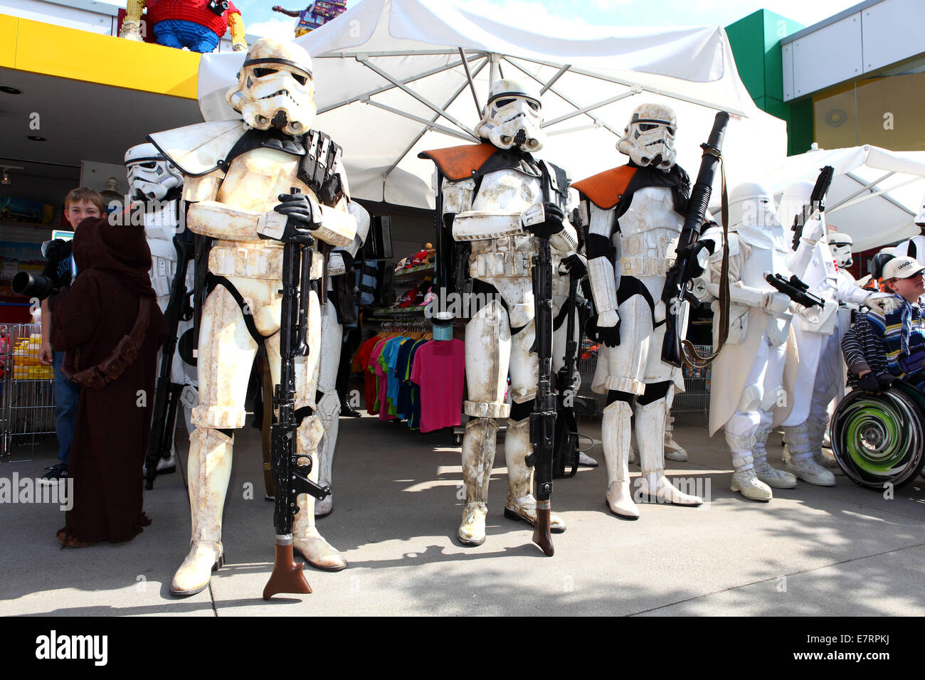 Star Wars Stormtroopers de la 501ème Légion, garnison allemande, Legoland Allemagne, 6 juin 2011. Banque D'Images