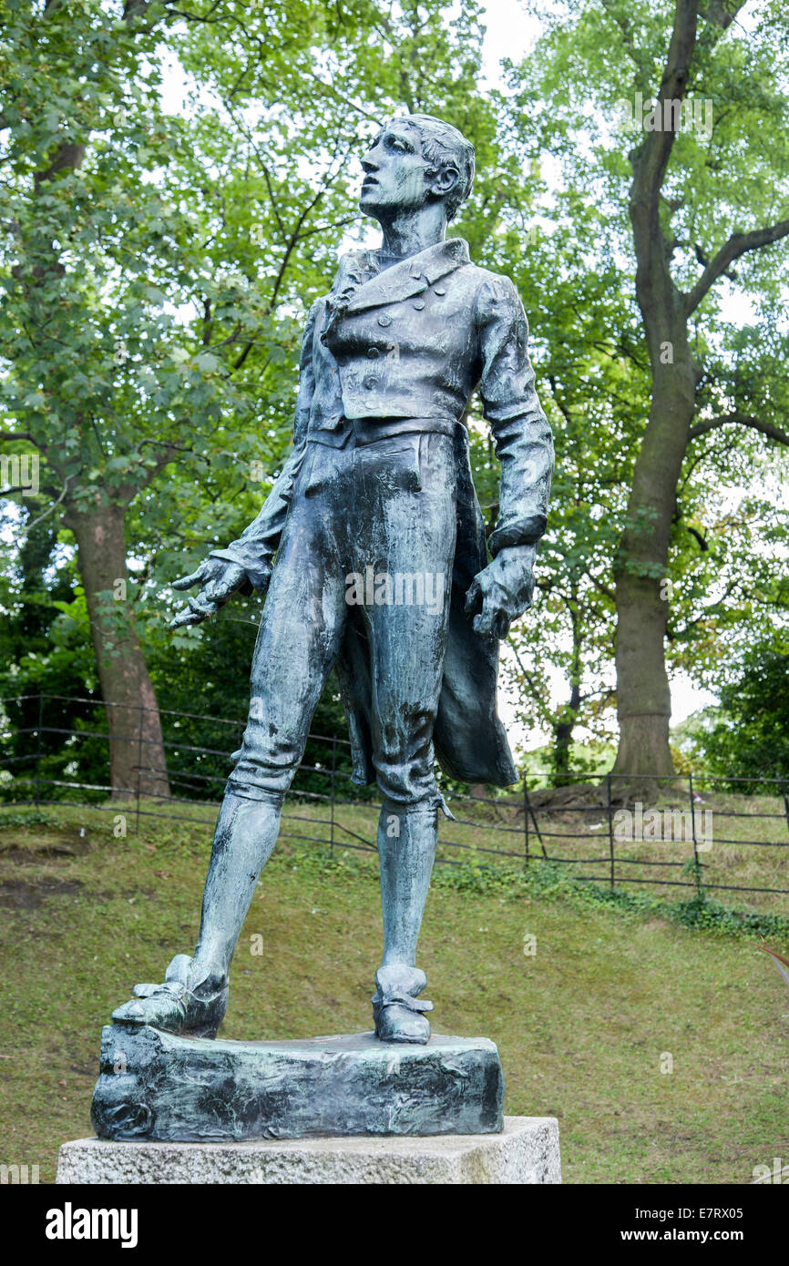 Robert Emmet Statue, Green Park St St, Dublin, Irlande Banque D'Images