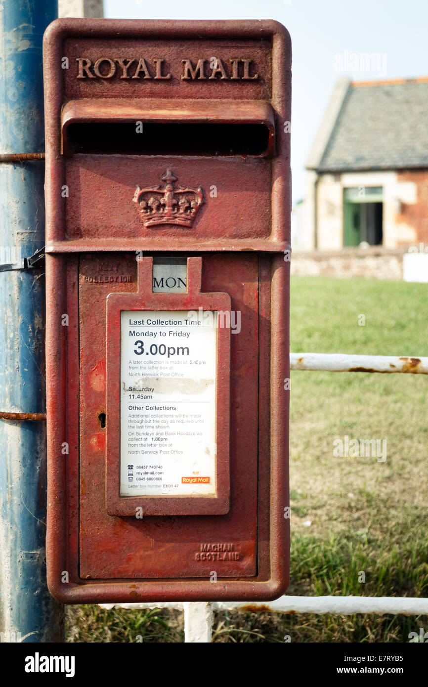 Old Post Box, North Berwick, Ecosse Banque D'Images