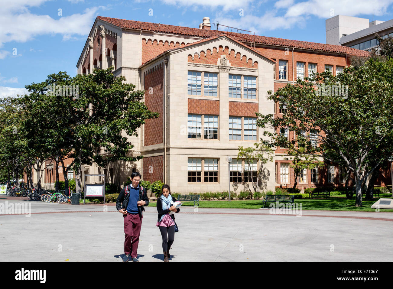 Los Angeles California,Downtown,LA,USC,University of Southern California,University,College,campus,enseignement supérieur,Bridge Hall,bâtiment,extérieur,Sho Banque D'Images
