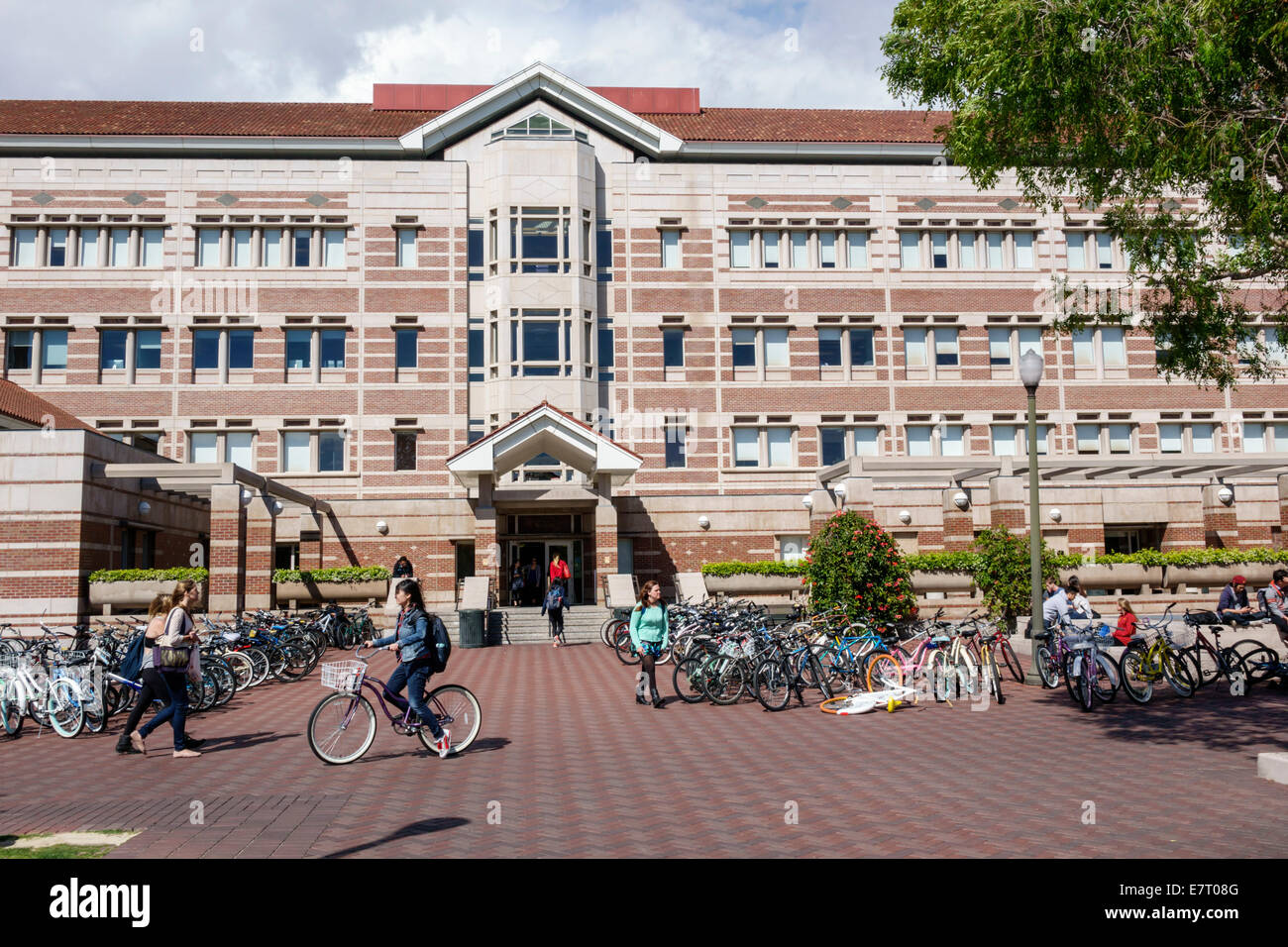 Los Angeles California,USC,University of Southern California,campus,université,université,enseignement supérieur,bâtiment,extérieur,façade,Leavey Library,Marten Banque D'Images