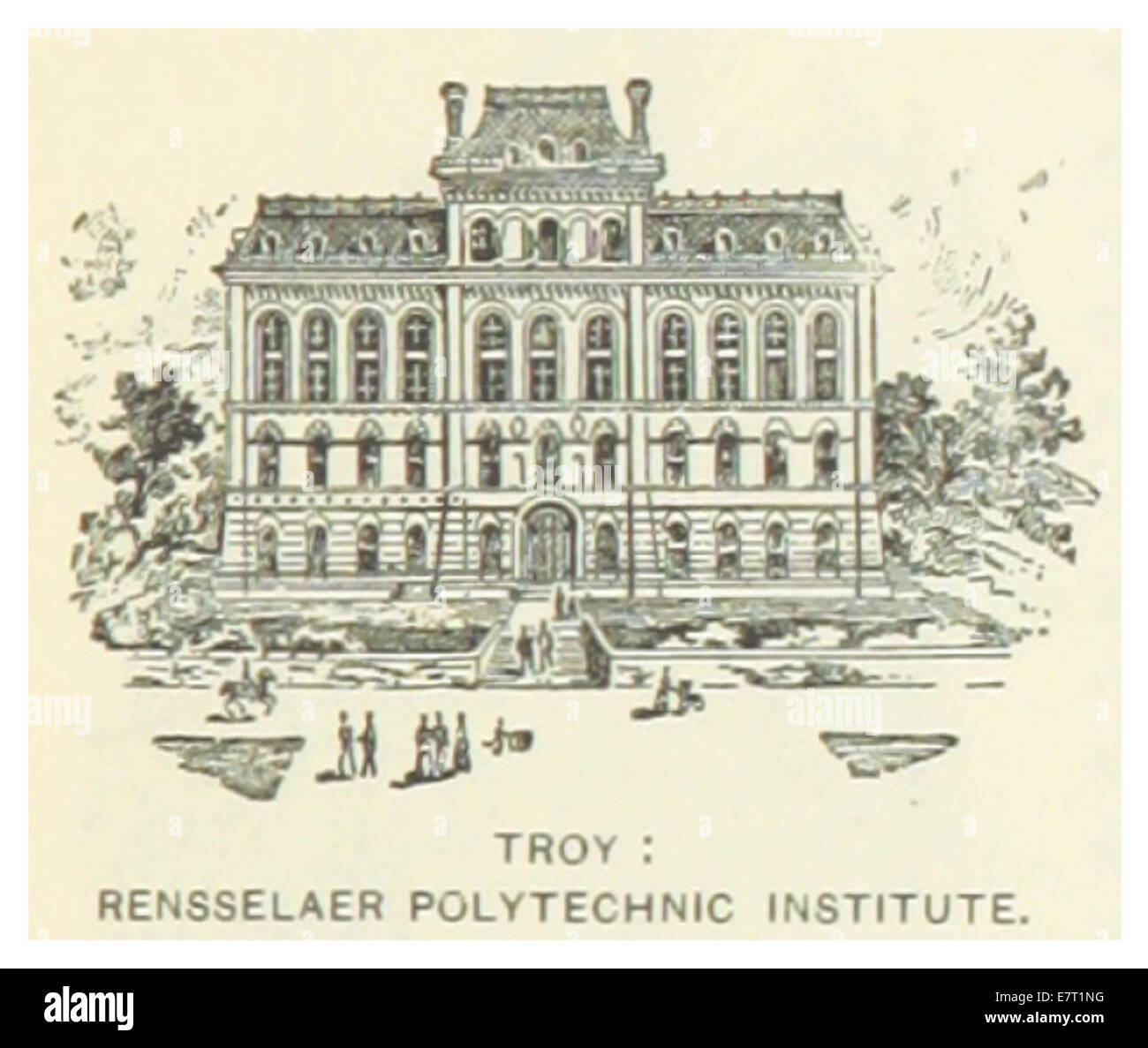 US-NY(1891) p599 TROY, Polytechnic Institute Banque D'Images