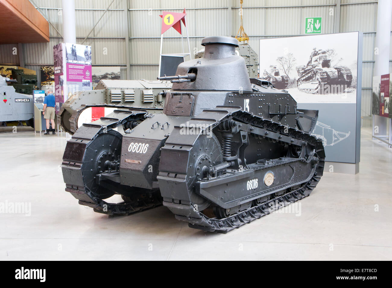 Renault FT-17 au réservoir Tank Museum, Bovington, Dorset, England, UK Banque D'Images