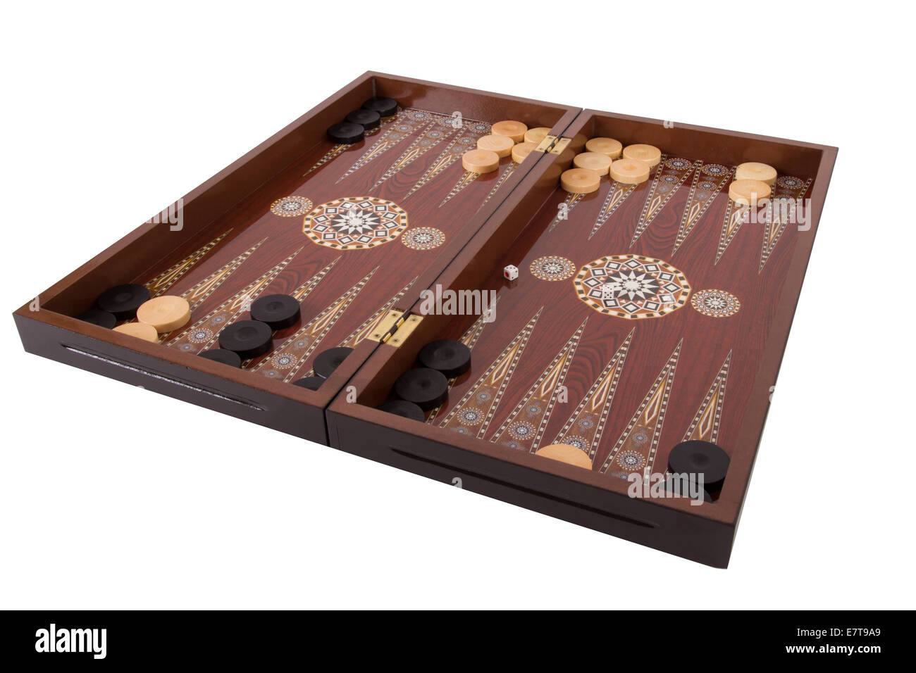 Apprendre le backgammon Pions + dés + videau - Boîte ou accessoire