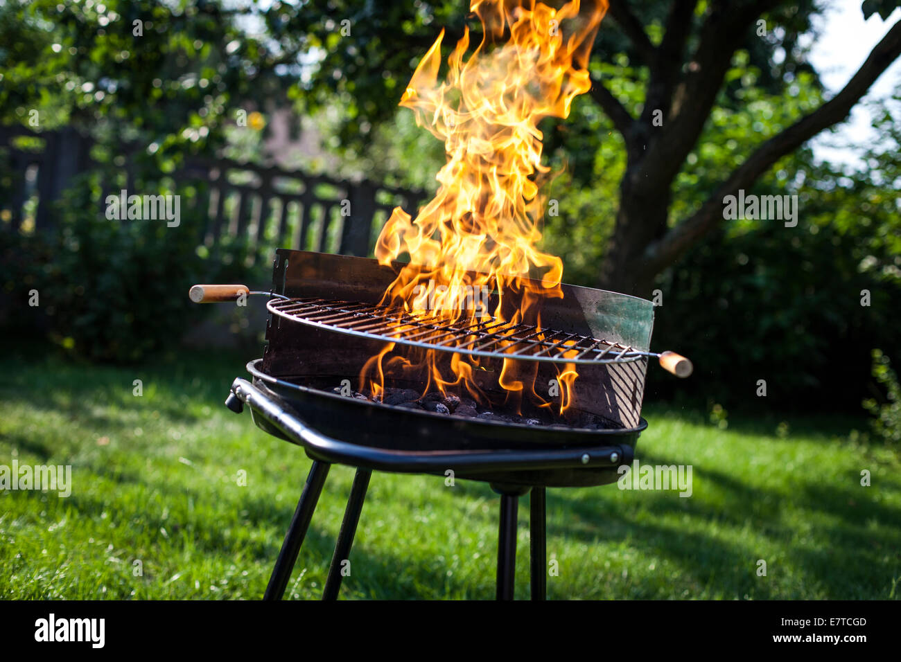 Flammes griller un feu de joie Banque de photographies et d’images à