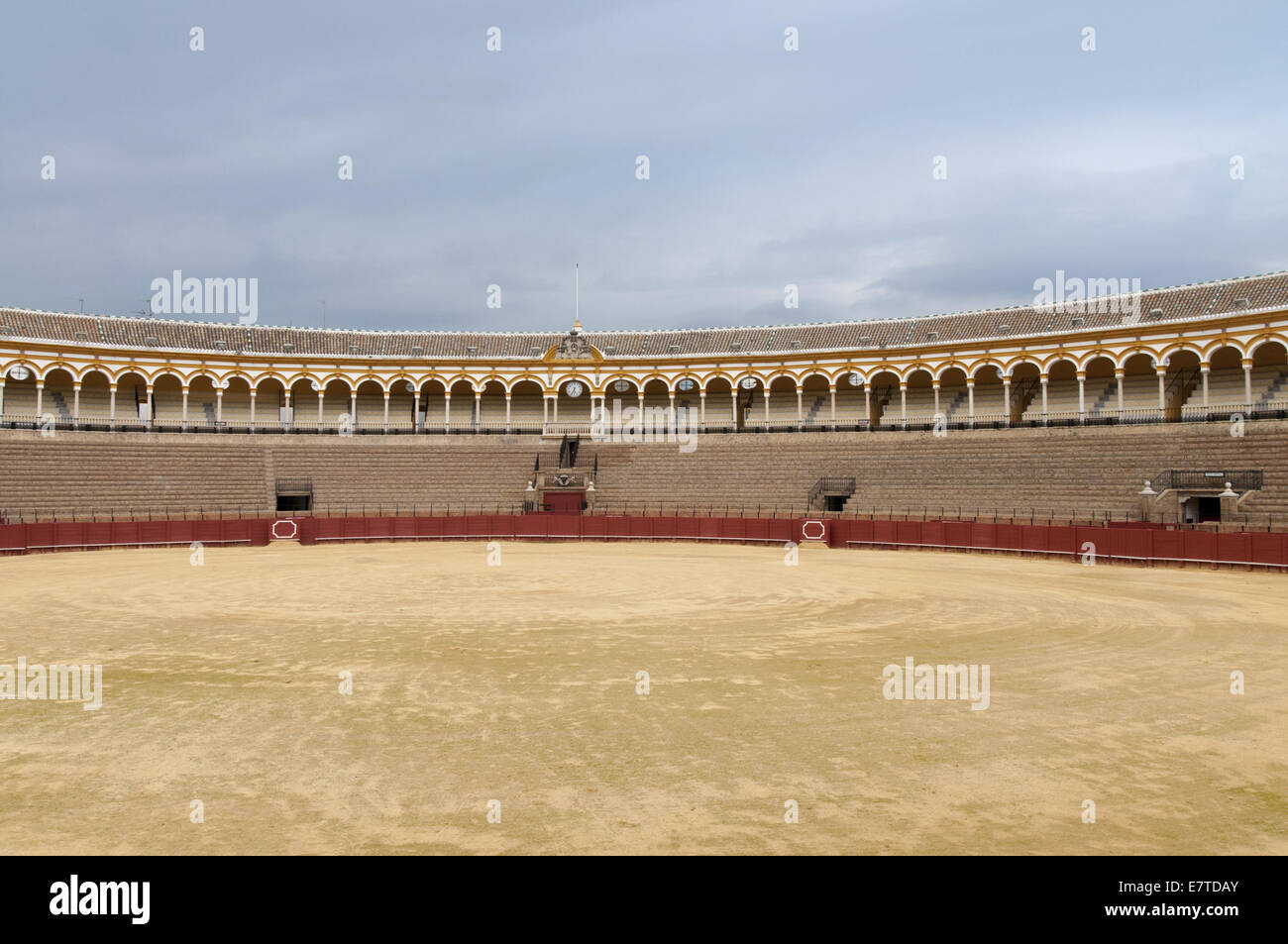 Séville bull fighting ring Banque D'Images