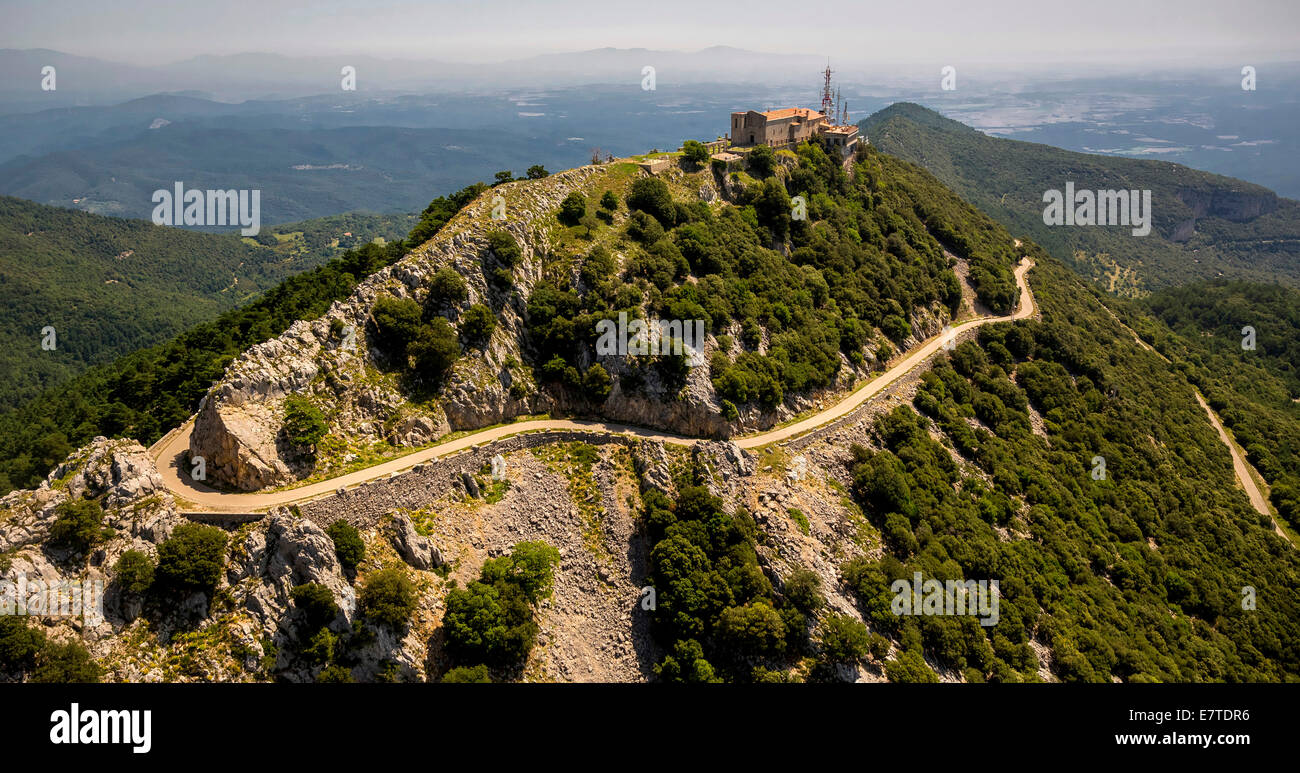 Vue aérienne, Mare de Deu del Mont Monastère, Monastère de la Mère de Dieu de la montagne, Xixona, Catalogne, Espagne Banque D'Images