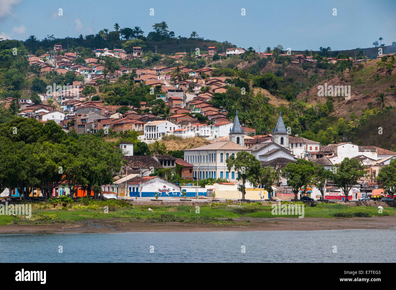 Le paysage urbain de Cachoeira, Bahia, Brésil Banque D'Images